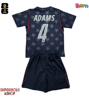 Forente stater Tyler Adams #4 Udebanesæt Børn VM 2026 Kort ærmer (+ korte bukser)